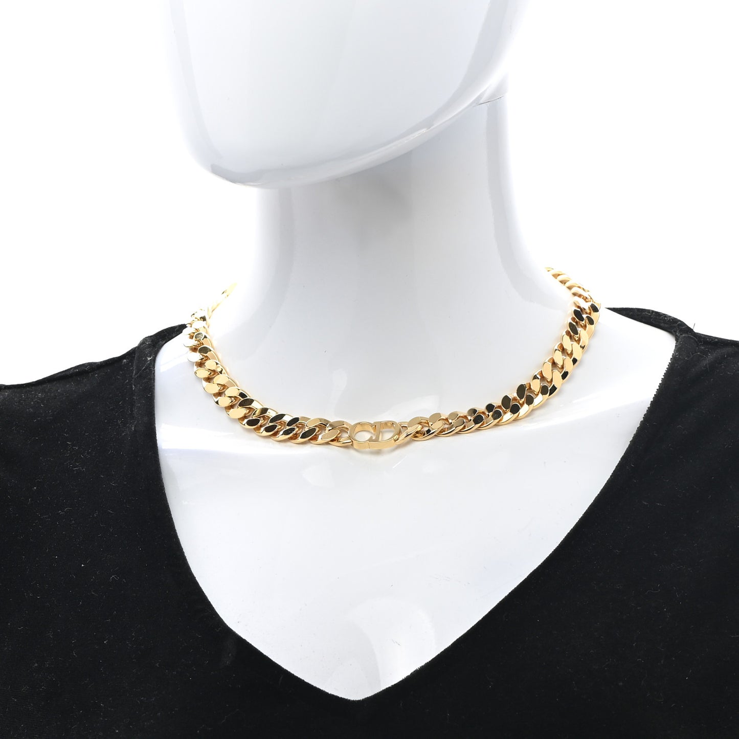 Metal Danseuse Etoile Chain Choker Necklace Gold