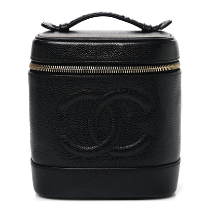 Chanel Caviar Vanity Cosmetic Case Black 1 of 8
