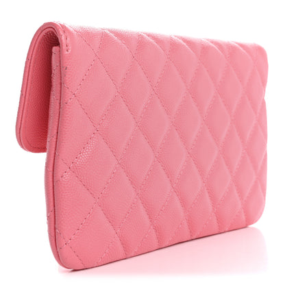 Chanel Caviar Quilted My Everything Flap Pouch Coral 3 of 9