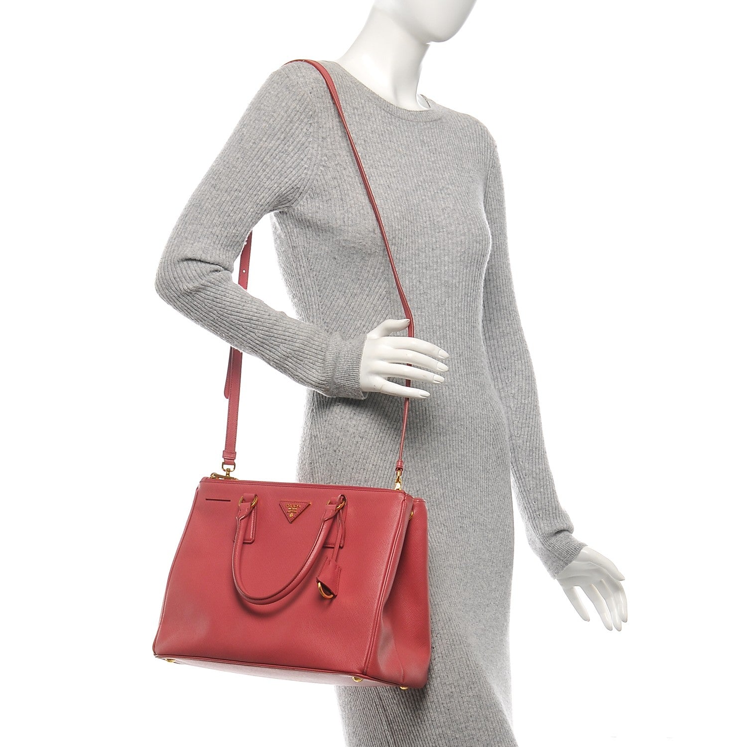 Prada Saffiano Medium Galleria Double Zip Tote Tamaris 2 of 6