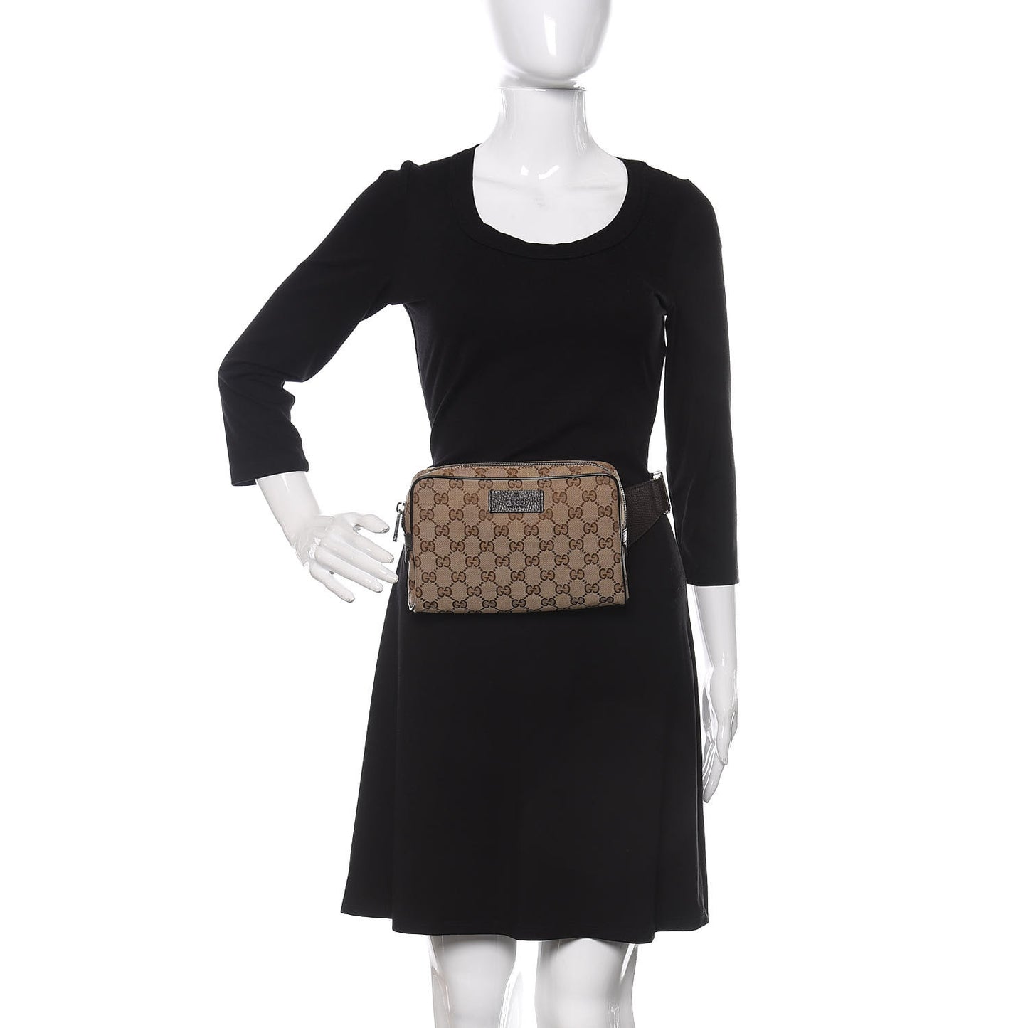 Monogram Belt Bag Dark Brown