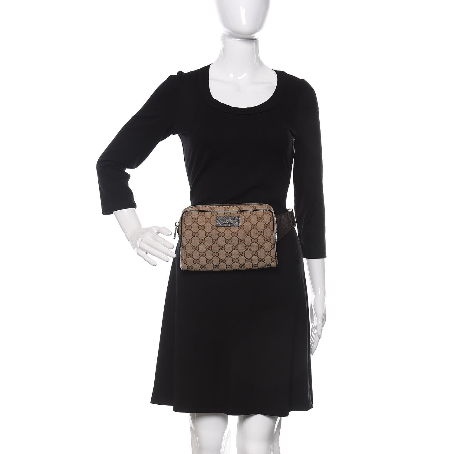Gucci Monogram Belt Bag Dark Brown 2 of 10