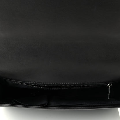 Chanel Lambskin Quilted Large Boy Flap Blue Black 4 of 7