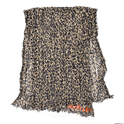 Louis Vuitton Cashmere Silk Leopard Etole Stole Marron 1 of 6