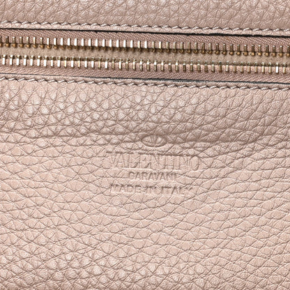 Valentino Garavani Pebbled Calfskin Medium Rockstud Tote Poudre 6 of 9