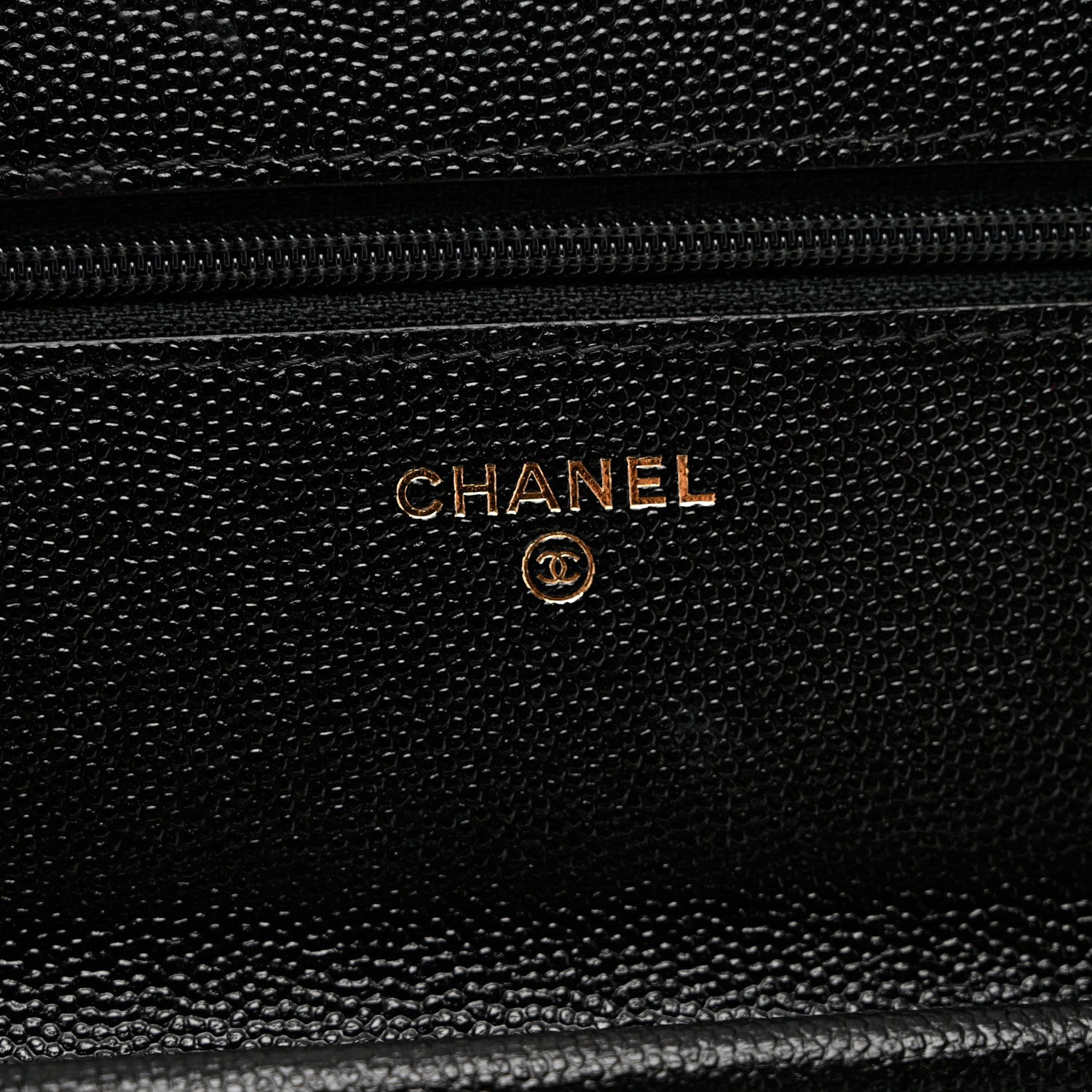 Chanel Caviar Quilted Golden Class Wallet On Chain WOC Black 6 of 9
