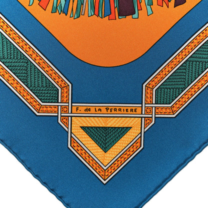 Hermes Silk Cuirs Du Desert Scarf 90 5 of 6