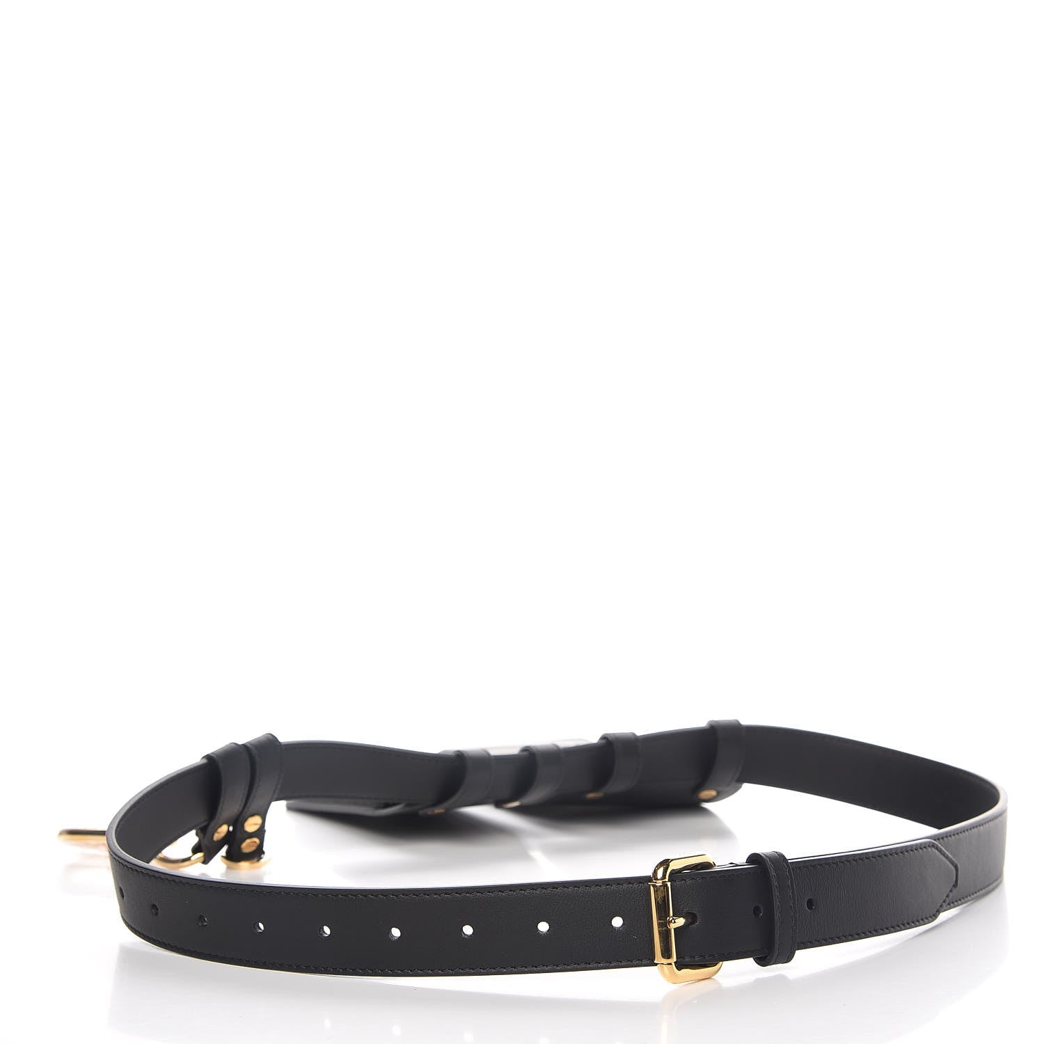 Fendi Calfskin Multi Accessory Belt Black 4 of 11
