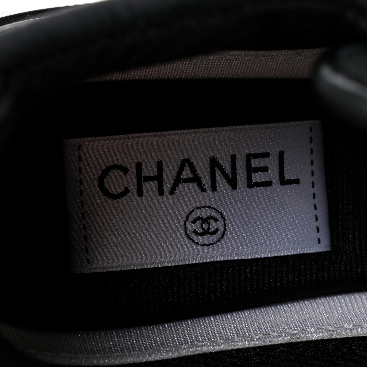 Chanel Calfskin Mesh Lycra Suede Womens Logo Sneakers 36 Black 7 of 9