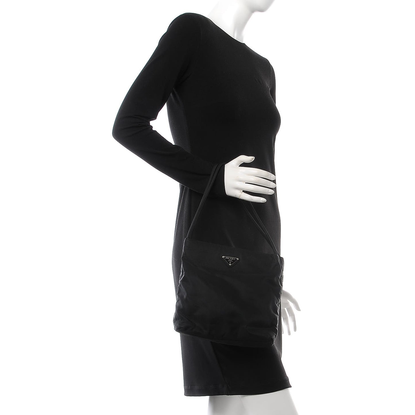 Tessuto Nylon Shoulder Bag Nero Black