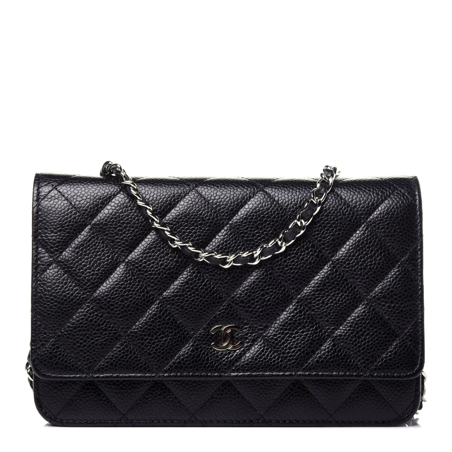 Chanel Caviar Quilted Wallet On Chain WOC Black 1 of 12