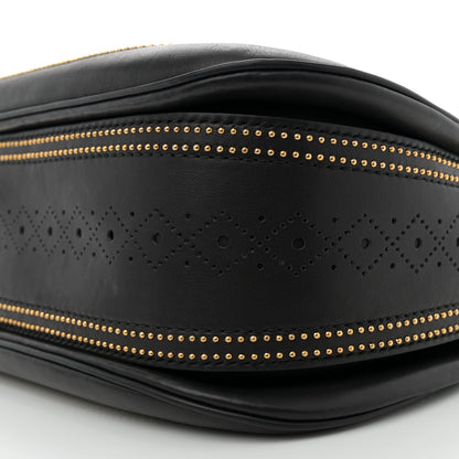 Gucci Calfskin New Bamboo Large Top Handle Bag Black 10 of 11