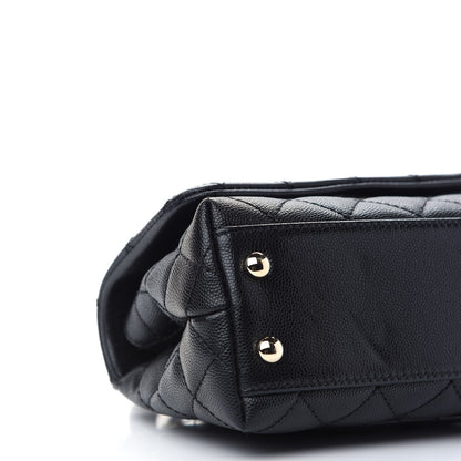 Chanel Caviar Quilted Extra Mini Coco Handle Flap Black 8 of 9