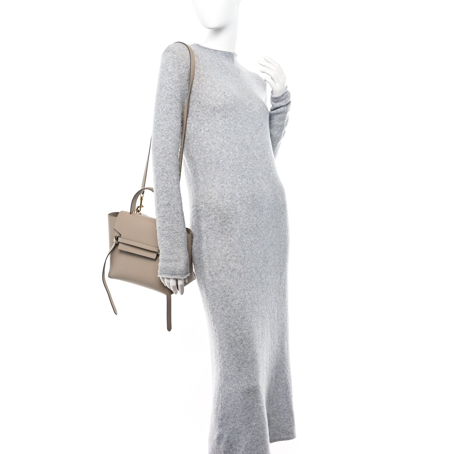 Celine Grained Calfskin Micro Belt Bag Light Taupe 2 of 13