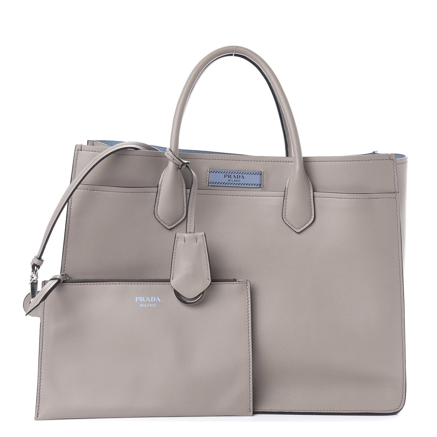 City Calfskin Etiquette Tote Pomice Astra