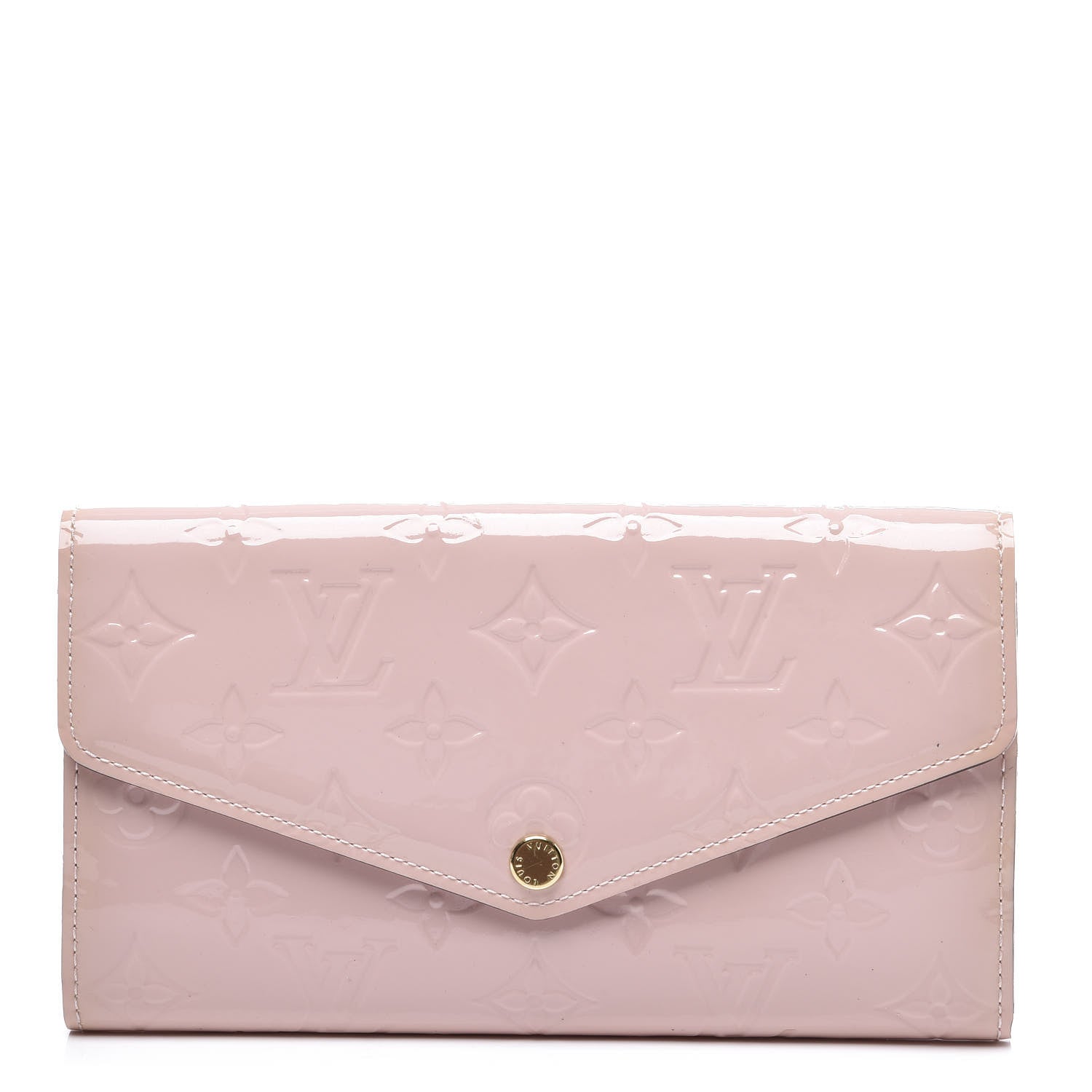 Louis Vuitton Vernis Sarah Wallet NM Rose Ballerine 1 of 8