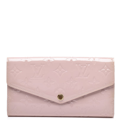 Louis Vuitton Vernis Sarah Wallet NM Rose Ballerine 1 of 8