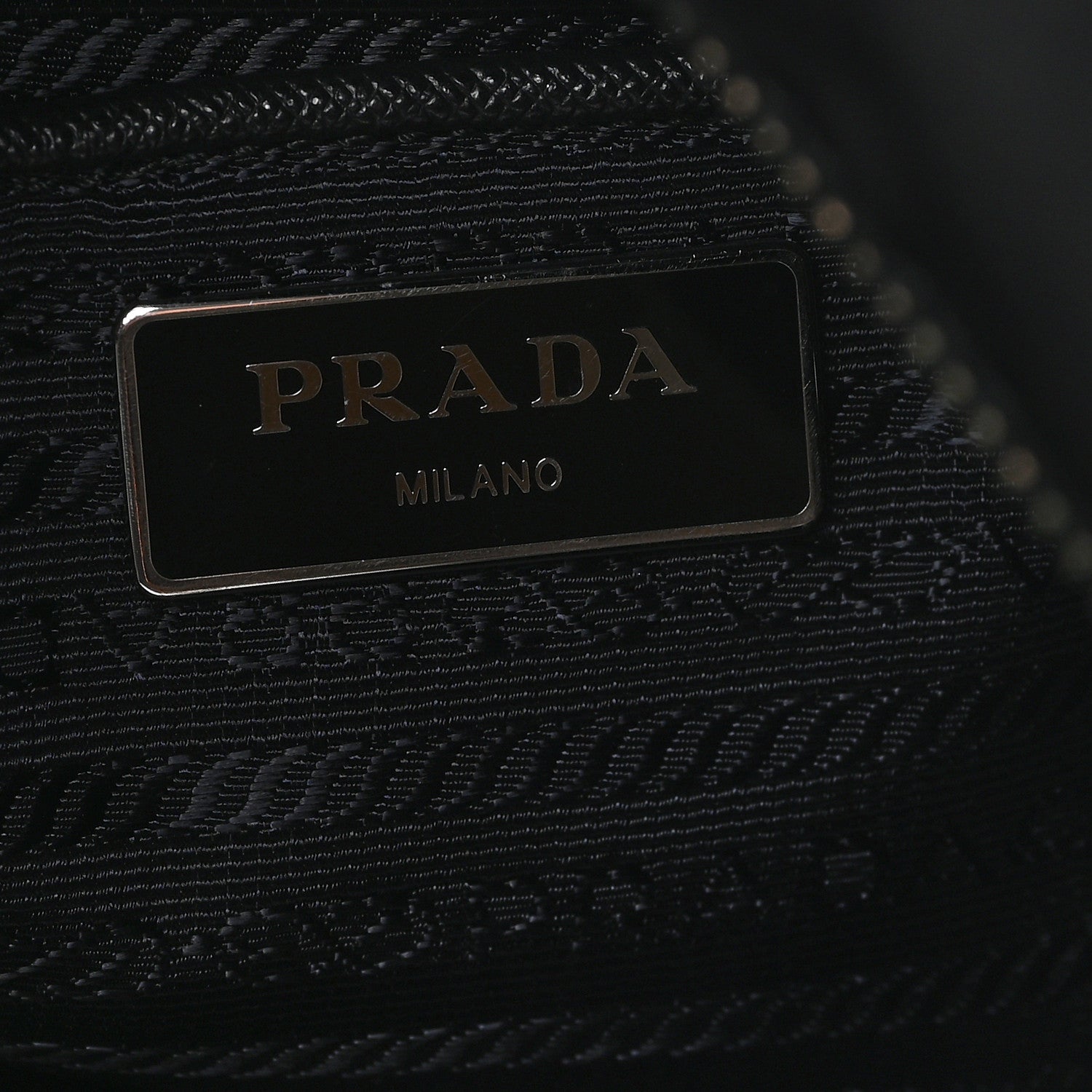 Prada Tessuto Nylon Saffiano Shopping Tote Black 6 of 11