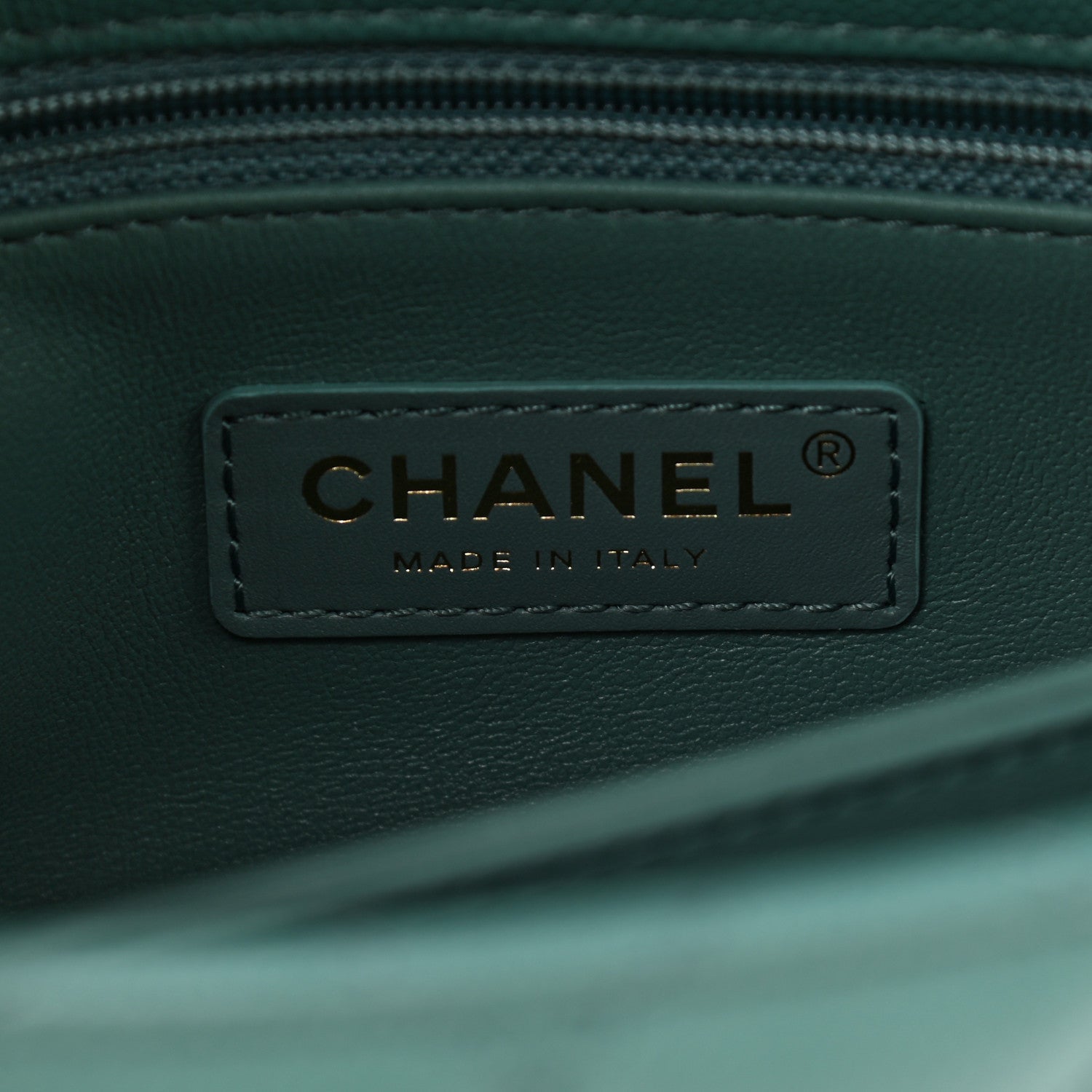 Chanel Caviar Quilted Lizard Embossed Mini Coco Handle Flap Green 6 of 9