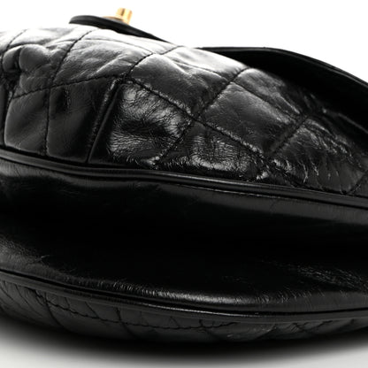 Chanel Calfskin Quilted Medium Bubble CC Flap Black 10 of 10