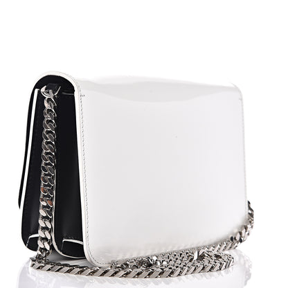 Burberry Calfskin Logo Printed Small TB Bag Black White 2 of 11