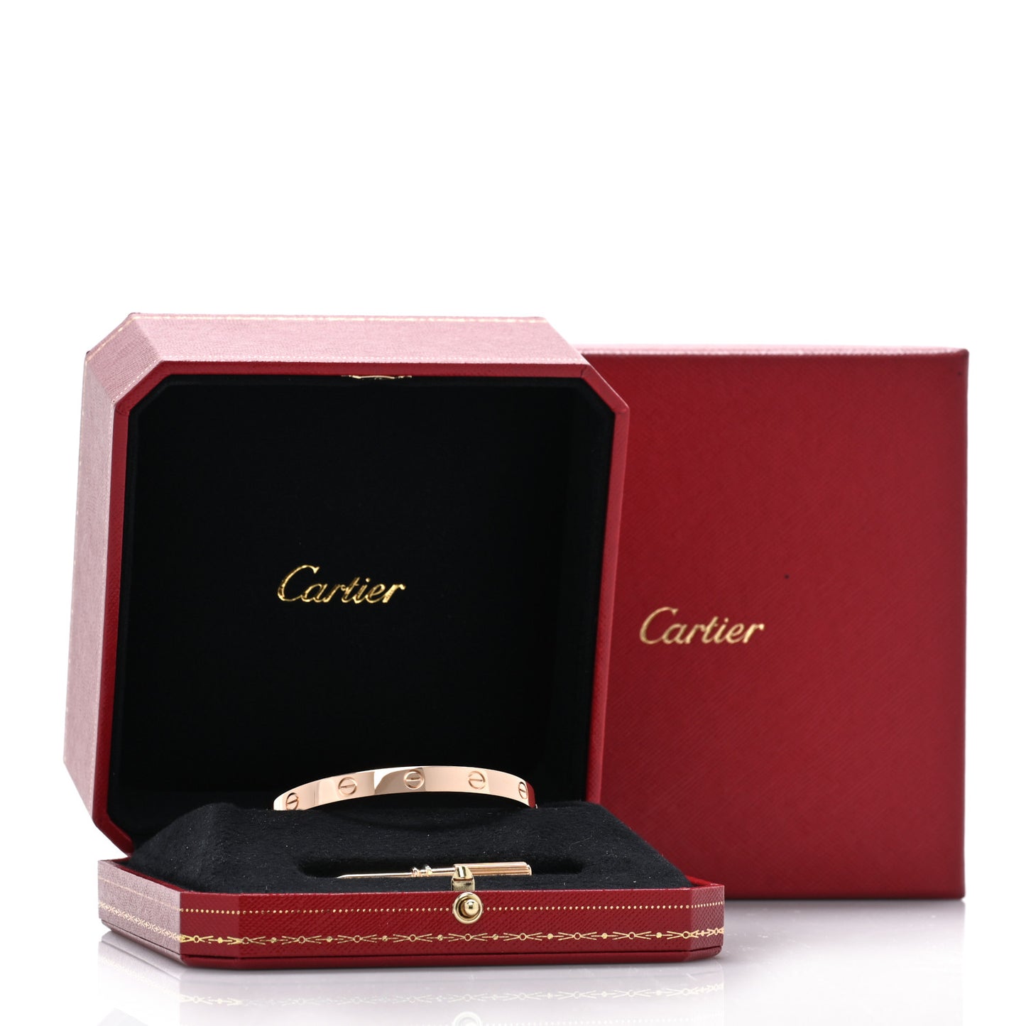 18K Pink Gold LOVE Bracelet 17