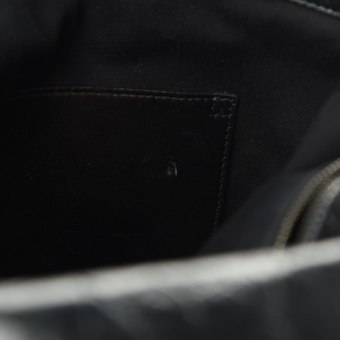 Crinkled Calfskin Matelasse Monogram Large Niki Chain Satchel Black