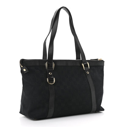 Gucci Monogram Abbey Medium Tote Black 2 of 10