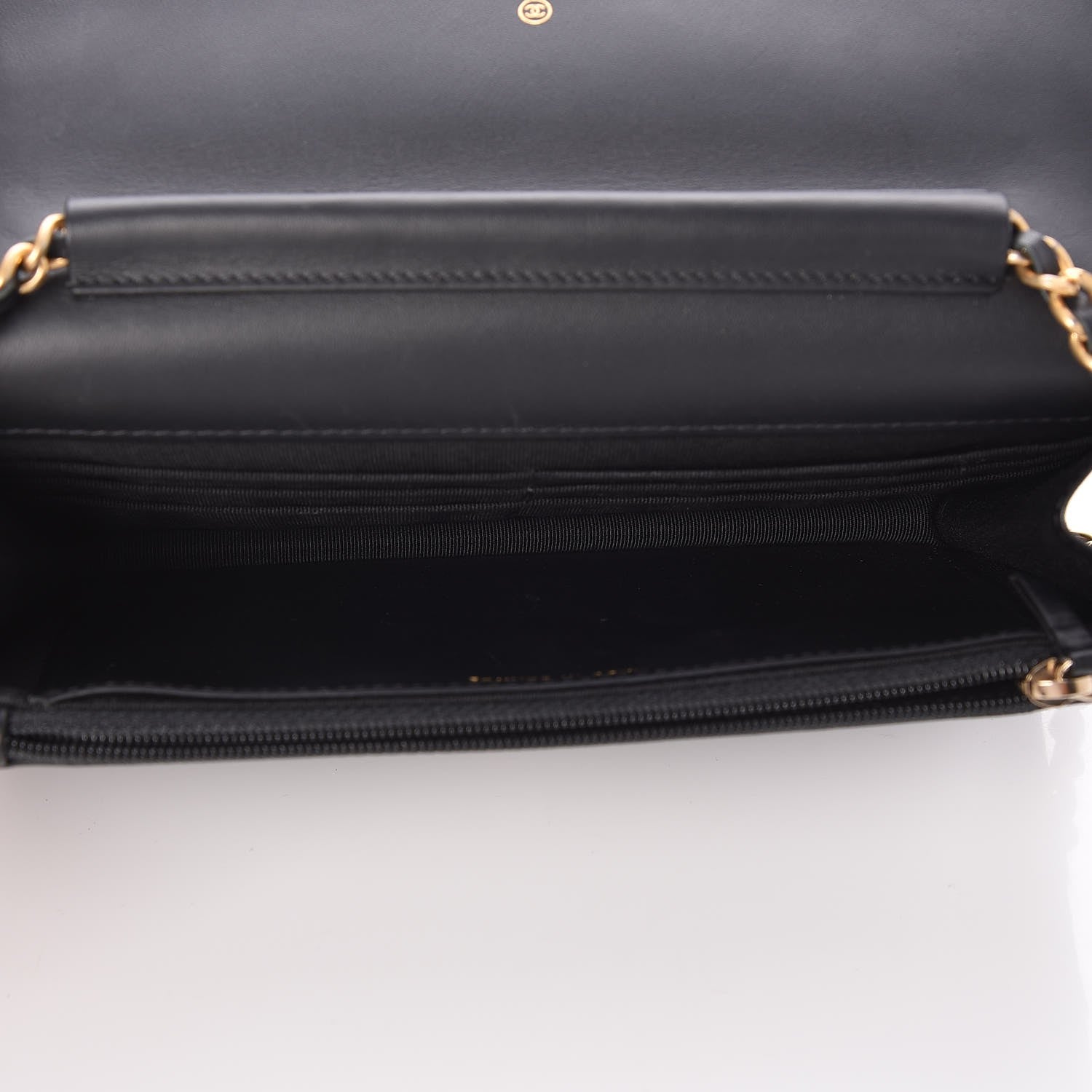 Chanel Aged Calfskin Casino 2.55 Reissue Wallet on Chain WOC Black 5 of 10