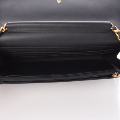 Chanel Aged Calfskin Casino 2.55 Reissue Wallet on Chain WOC Black 5 of 10