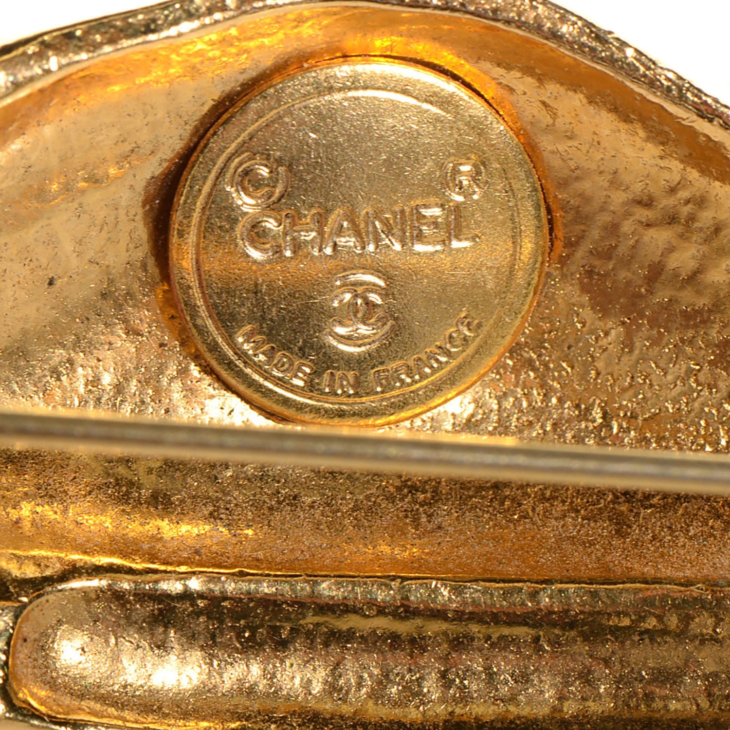 Chanel Beret Hat Brooch Gold 4 of 4