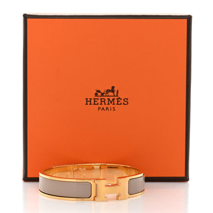 Hermes Enamel Narrow Clic Clac H Bracelet PM Marron Glace 5 of 5