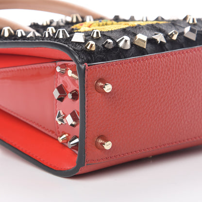 Christian Louboutin Calf Hair Calfskin Studded Nano Paloma Black 8 of 9