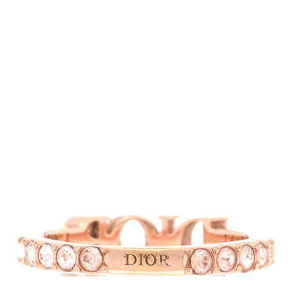 Christian Dior Metal Crystal Dio(R)evolution Ring M 52 6 Gold 3 of 4