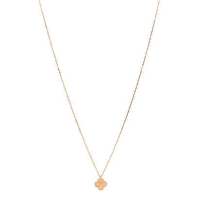 Van Cleef & Arpels 18K Rose Gold Sweet Alhambra Pendant Necklace 1 of 8