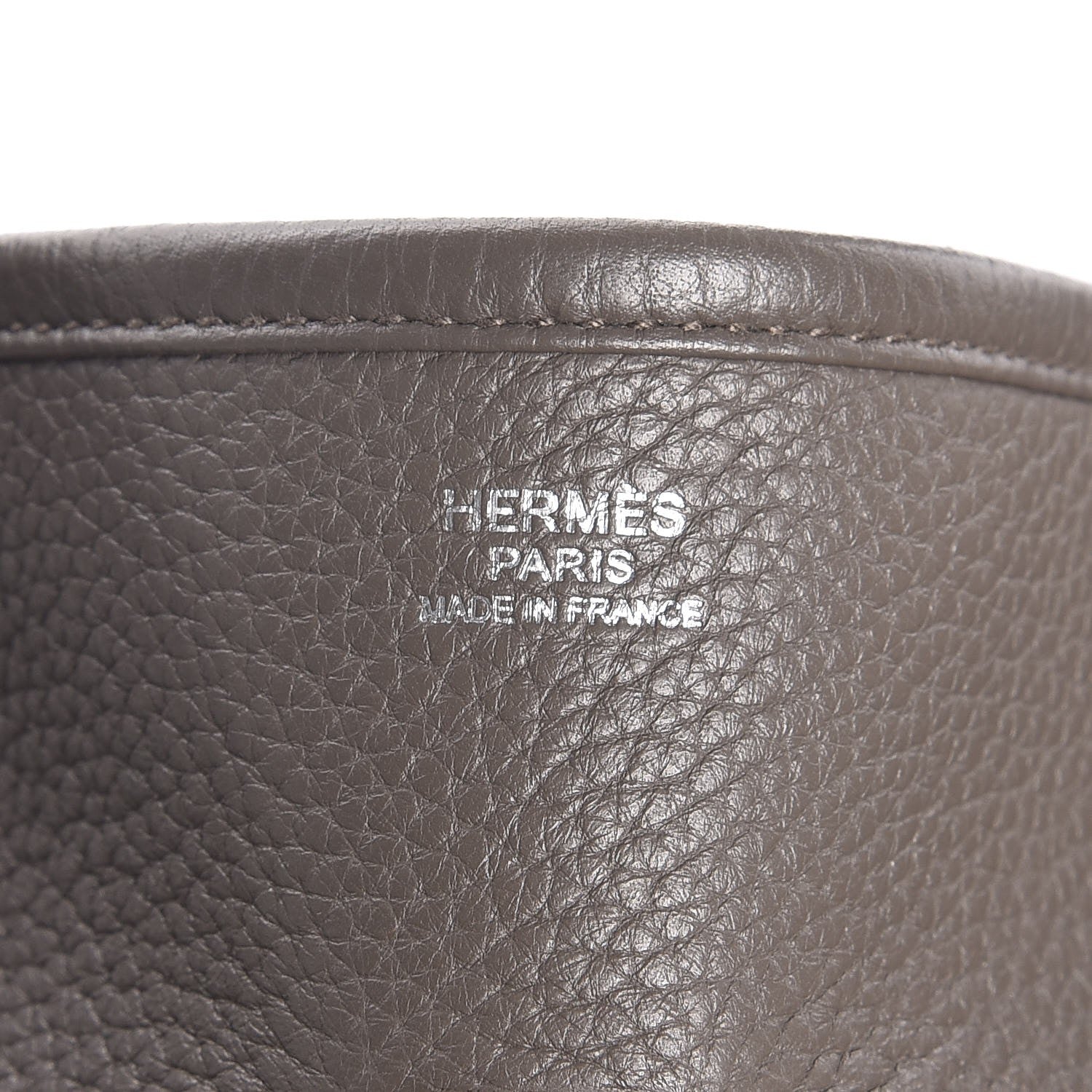 Hermes Taurillon Clemence Evelyne III GM Etain 6 of 8