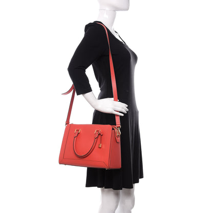 MCM Saffiano Nuovo Tote Red 2 of 12