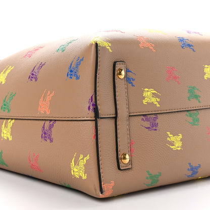 Burberry Marais Calfskin Horse Rainbow Medium Belt Bag Camel 7 of 8
