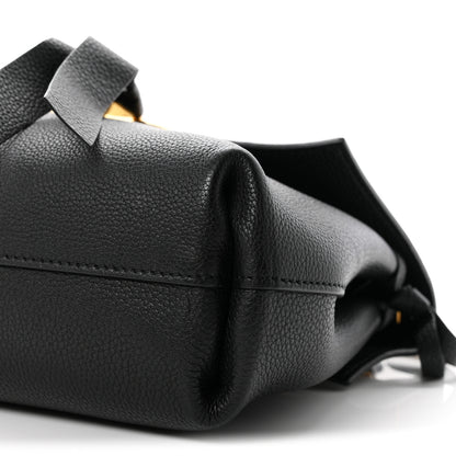 Valentino Garavani Pebbled Calfskin Small VRing Chain Shoulder Bag Black 9 of 9