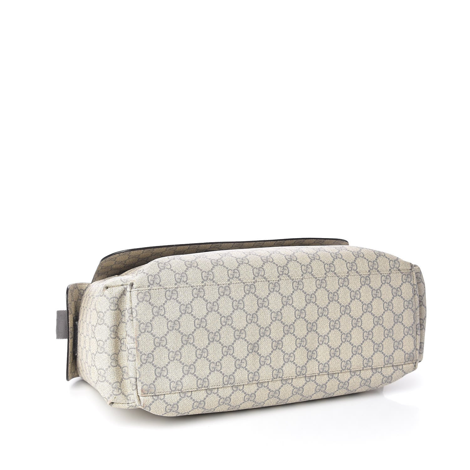 Gucci GG Plus Monogram Messenger Diaper Bag Ecru Grigio 4 of 11