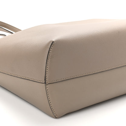 Fendi Vitello Vienna Enamel F is Fendi Shopping Tote Tortora Taupe 10 of 13