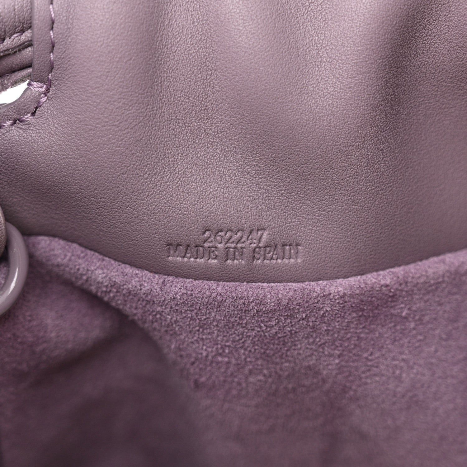 Loewe Calfskin Monochrome Flamenco Knot Clutch Pale Aubergine Glaze 7 of 10