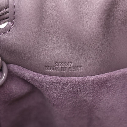 Loewe Calfskin Monochrome Flamenco Knot Clutch Pale Aubergine Glaze 7 of 10