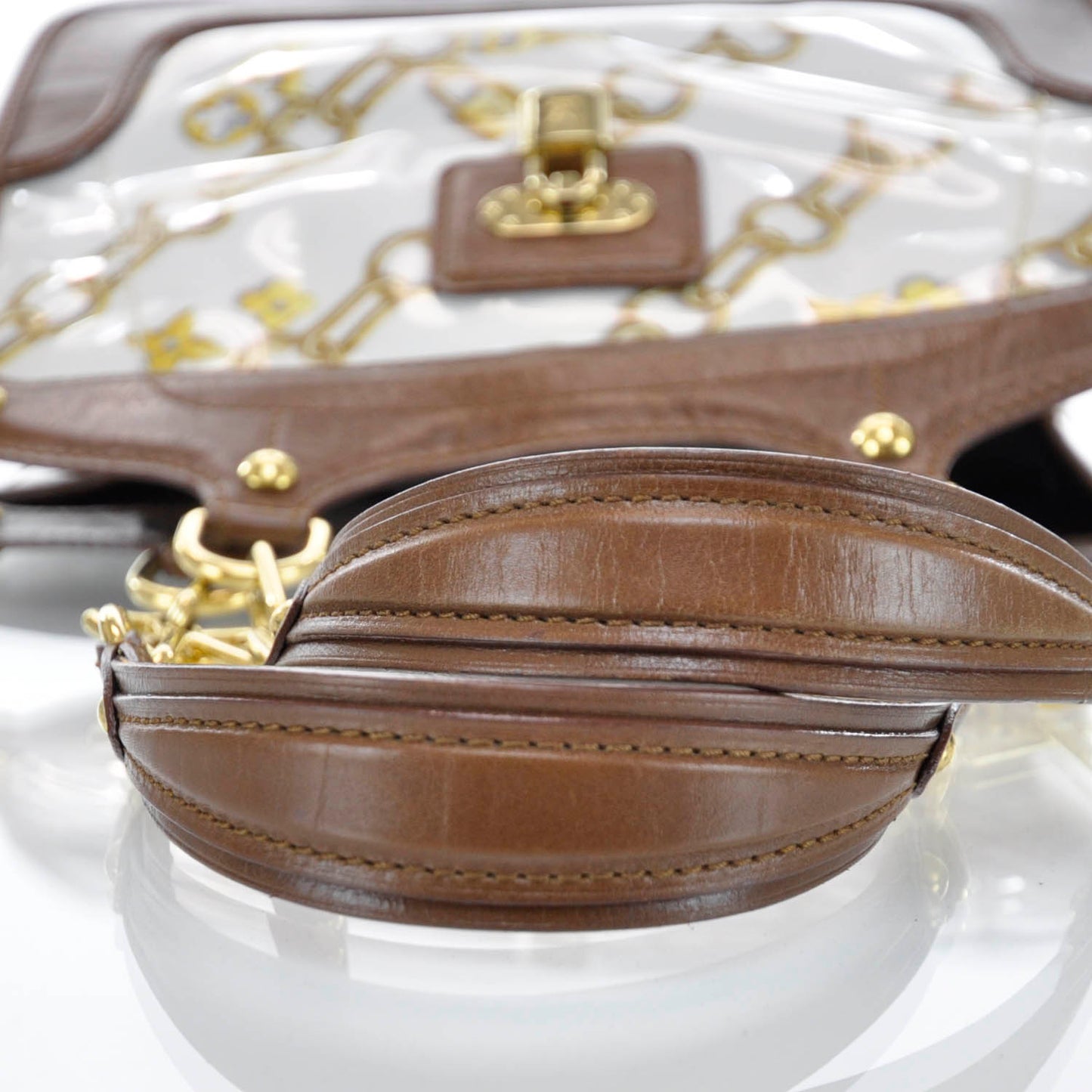 Monogram Charms Cabas Bag White