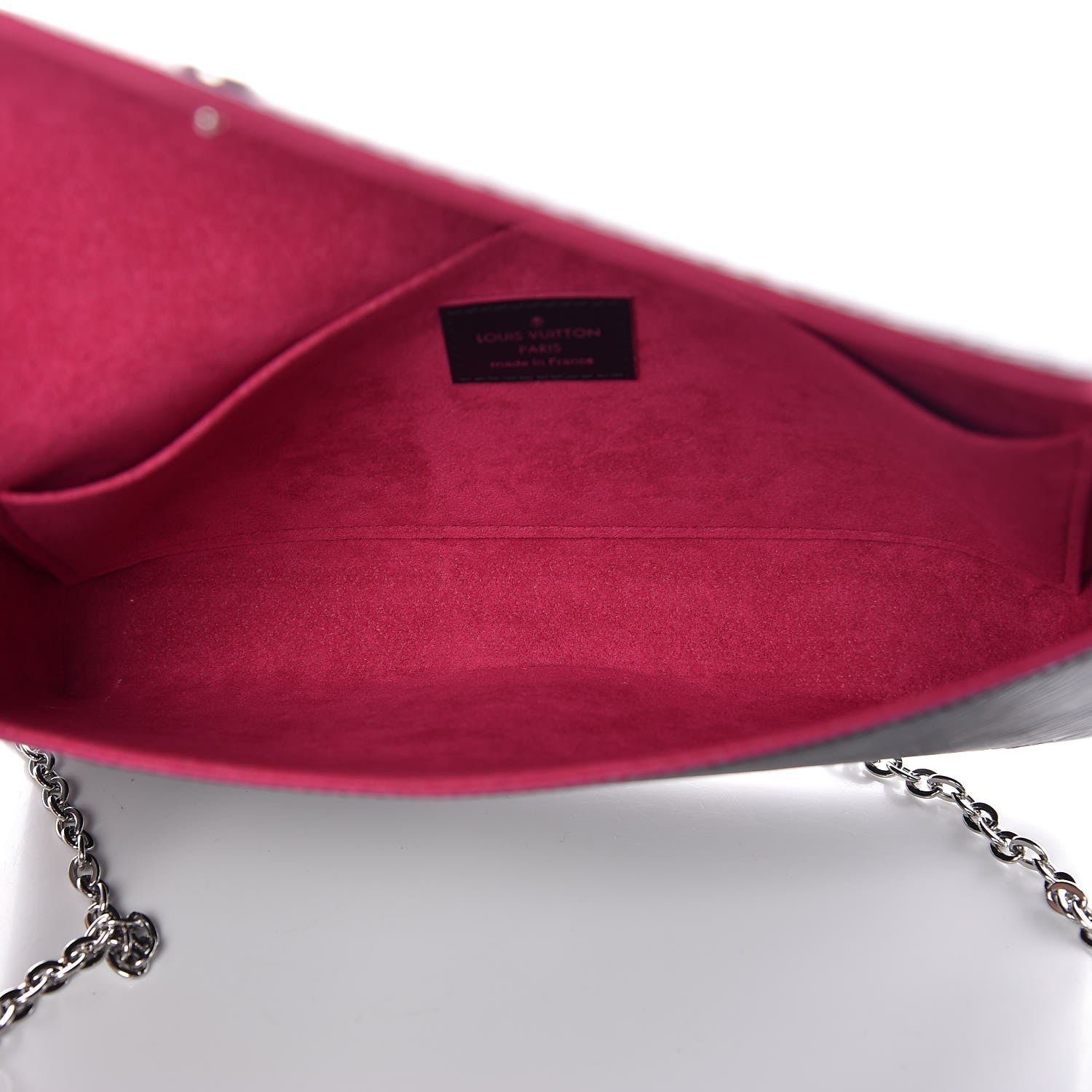 Louis Vuitton Epi Pochette Felicie Black Hot Pink 5 of 9