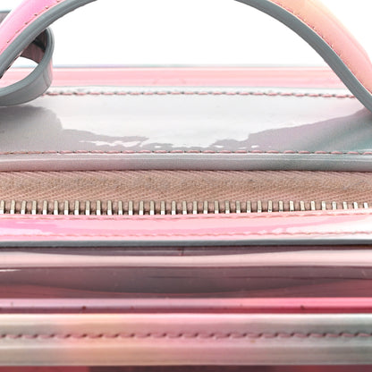 Chanel PVC Patent Calfskin Patent Lambskin Small CC Vanity Case Pink 21 of 31