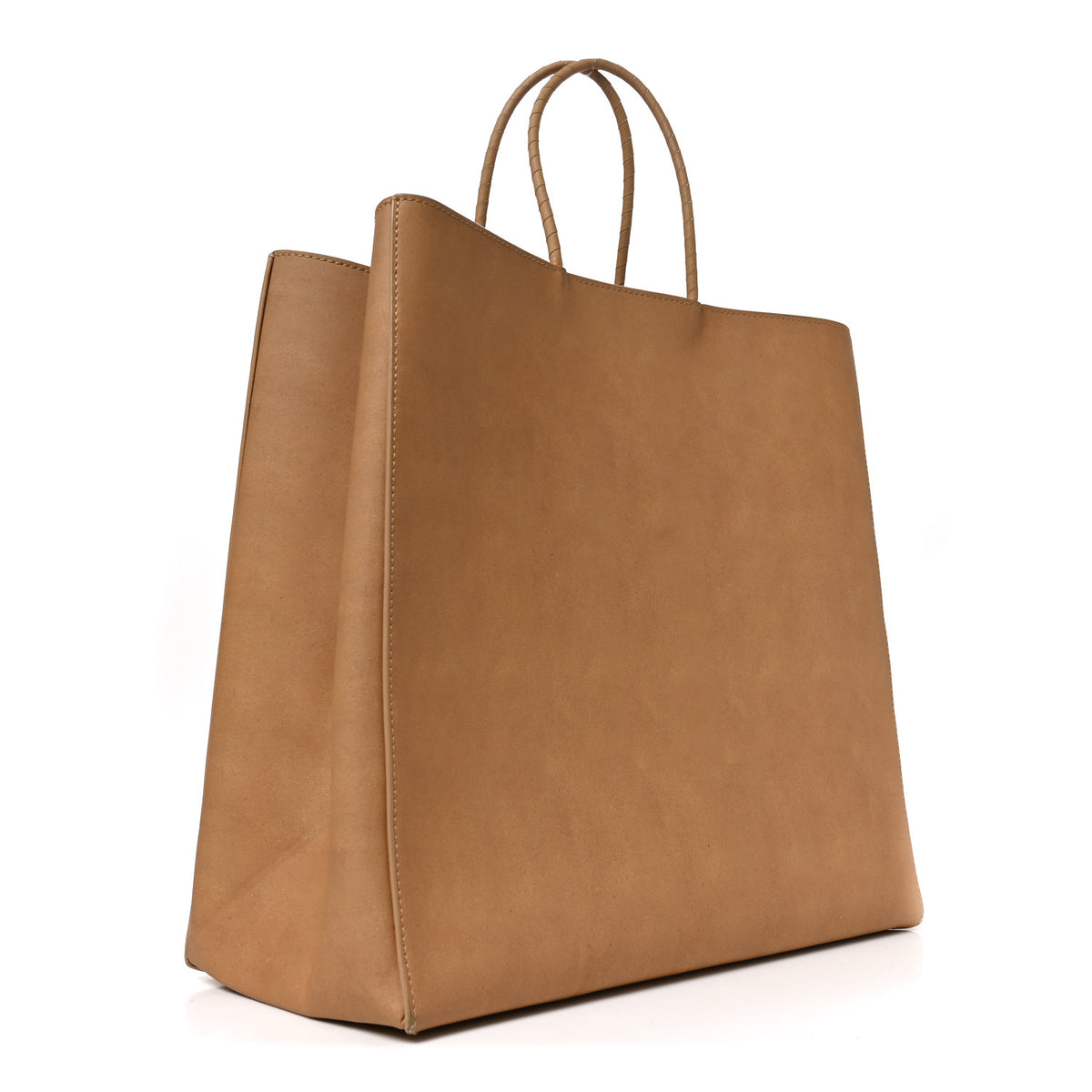 Bottega Veneta Calfskin Medium Brown Bag Tote Kraft 3 of 11