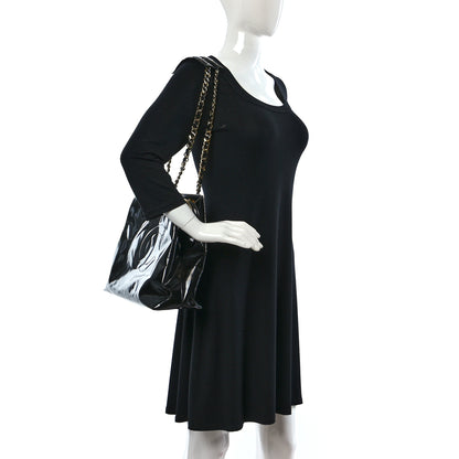 Chanel Patent CC Shoulder Bag Black 2 of 12
