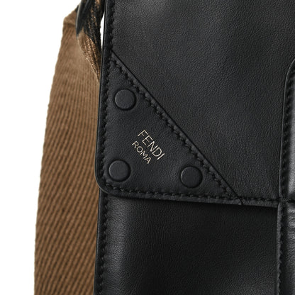 Fendi Vitello Grace Matte Large Flip Tote Black 12 of 16