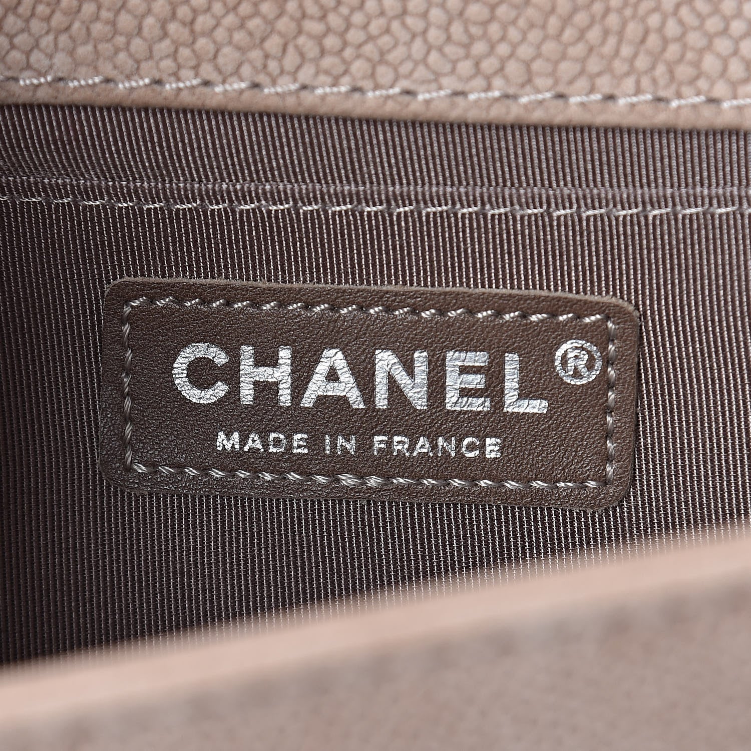 Chanel Iridescent Caviar Medium Boy Flap Marron Clair 6 of 10